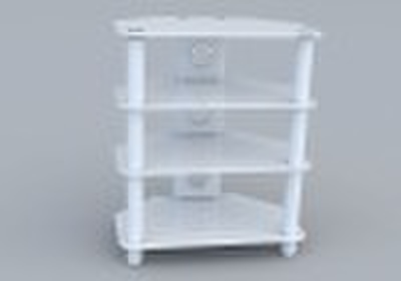 White glass TV Stand YV-1351W60