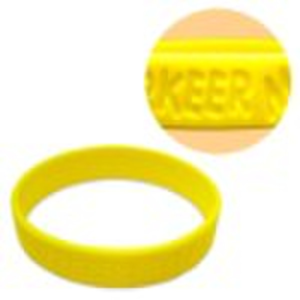 2010 Hot Sale Debossed Silicone Wristband