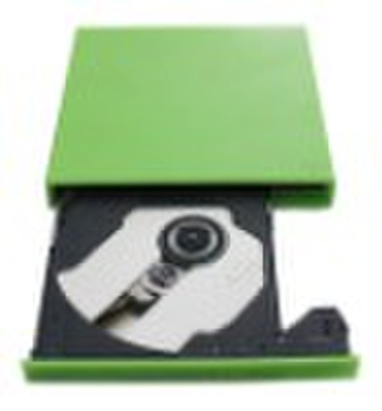 Light Green USB 2.0 External Slim DVD RW DVDRW Dri