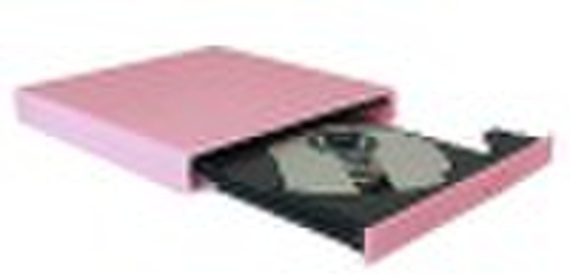 Pink USB 2.0 External Slim DVD RW DVDRW Drives Bur