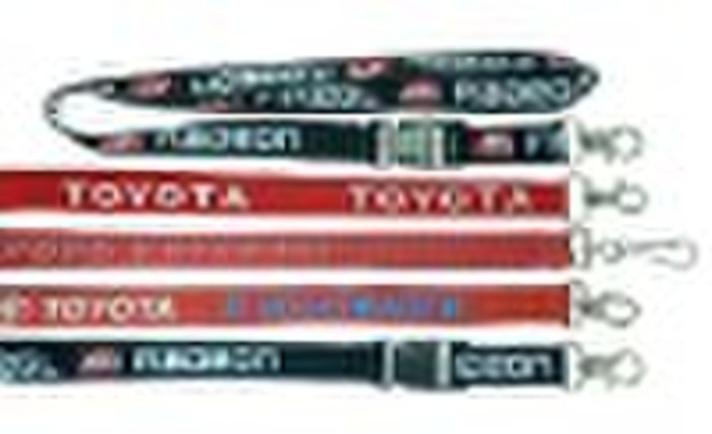 Printed Nylon Lanyard gewebte Lanyard Werbe La