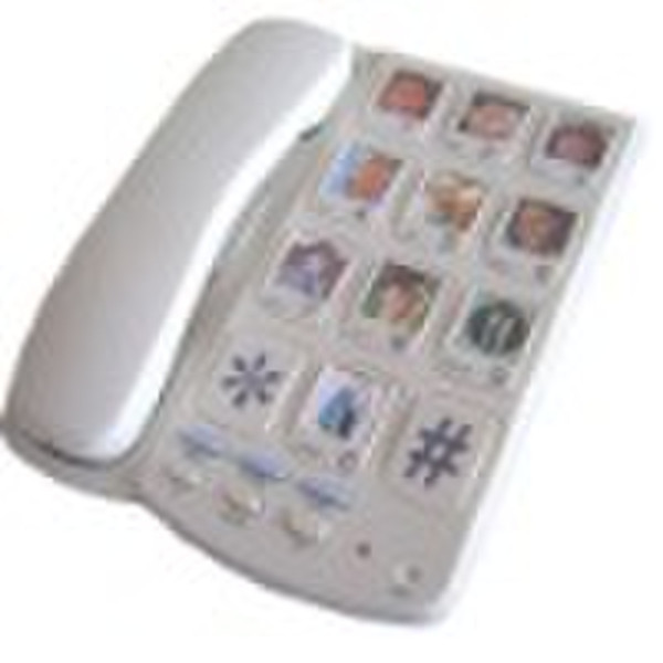 Big Button Speakerhone Telephone with picture