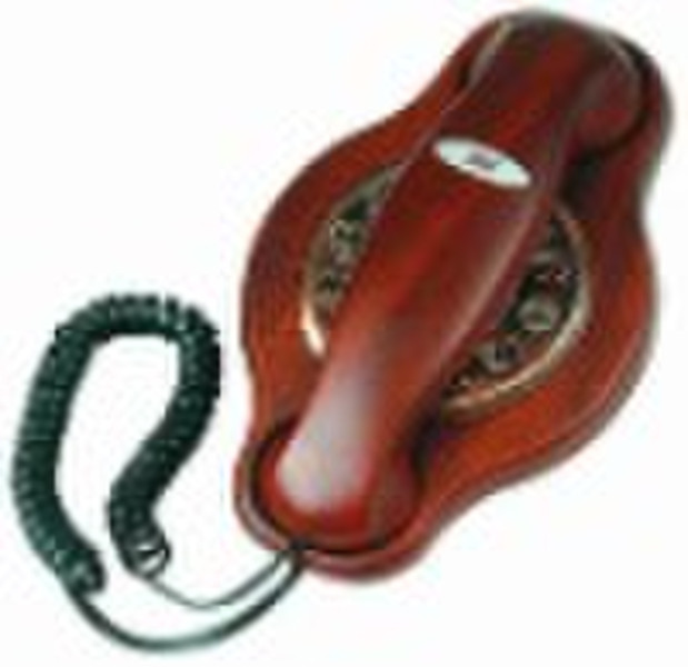 antique wooden telephone