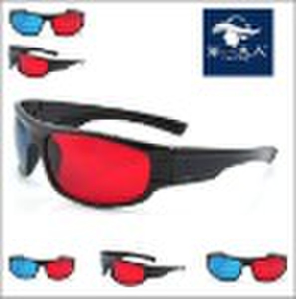 plastic red/blue 3d glasses