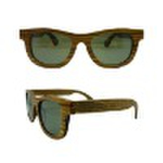 100% pure zebra wood sunglasses