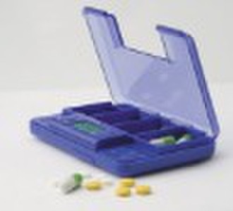 Multiple alarm reminder pill box
