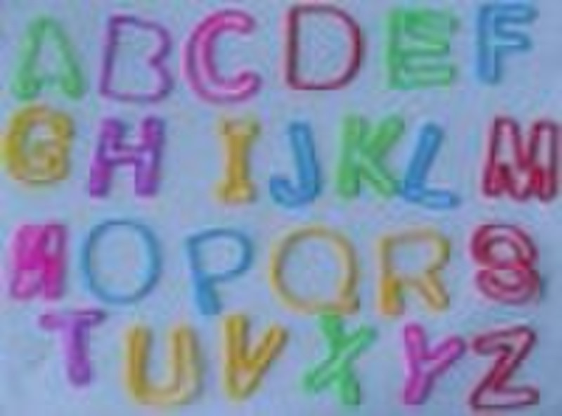 letters shaped silicone Silly band