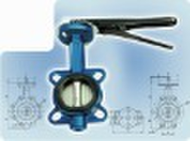 cast iron wafer type butterfly valve