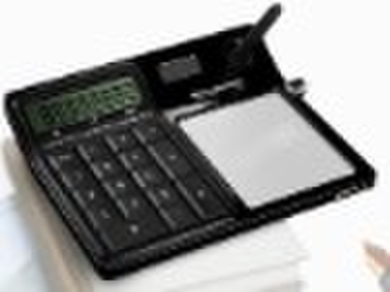 Calculator with erasable memo note marker