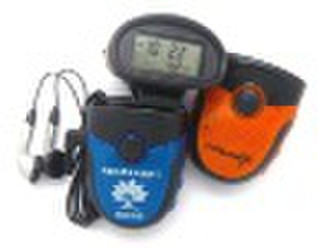 FM radio pedometer