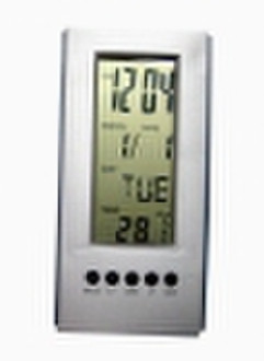 Weather station with clock