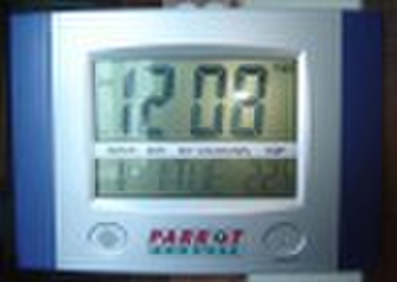 Large LCD wall/desktop calendar  clock