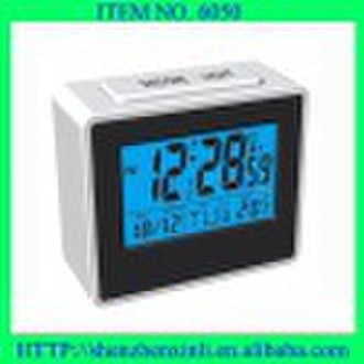 desk radio control clock with backlight