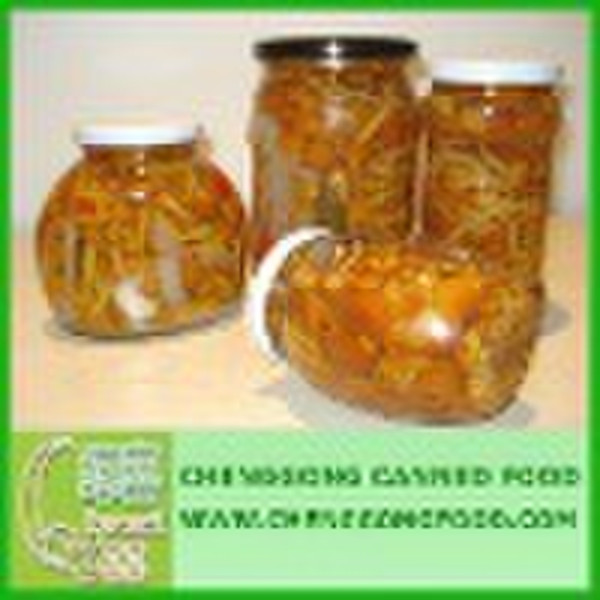 Canned nameko im Glas