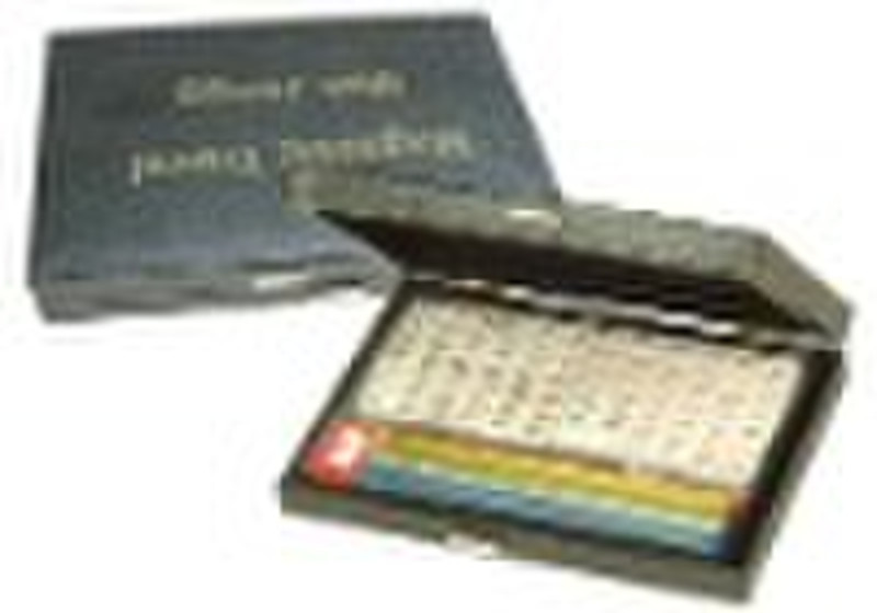 Magnetic mahjong with racks in PVC case