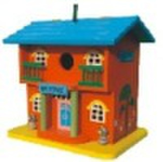 hanging decorative and functional bird feeder with