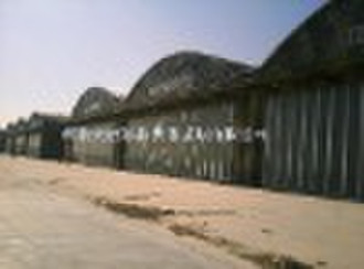 arched roof for warehouse of aircraft