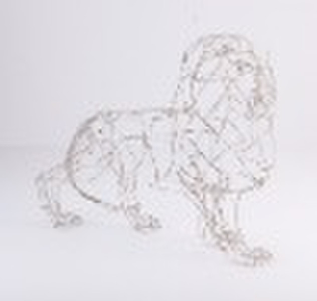 Wire Sculpture - Animals - Lion, 3D model