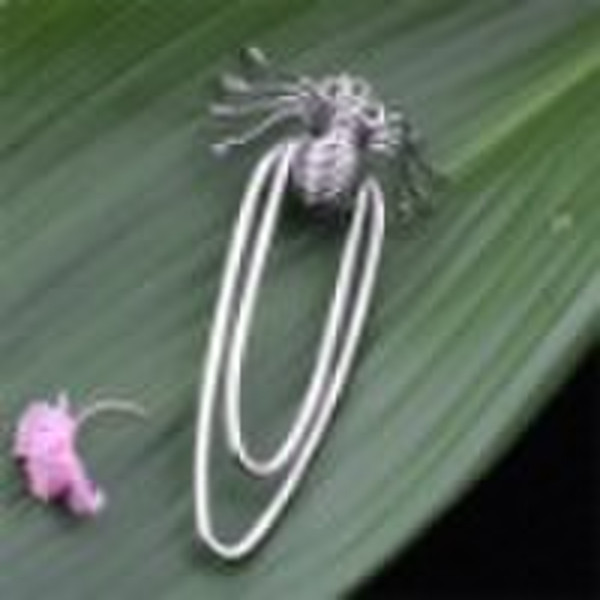 Bookmark - Spider, paper clip, memo clip,desktop a