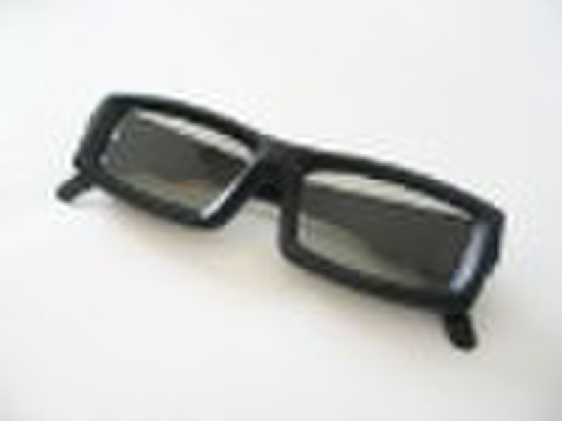 Black Plastic Frame 3D Movie Glasses