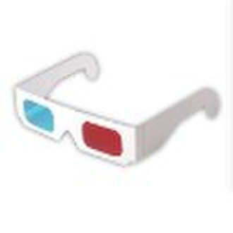 Paper Red Cyan anaglyph 3d glasses