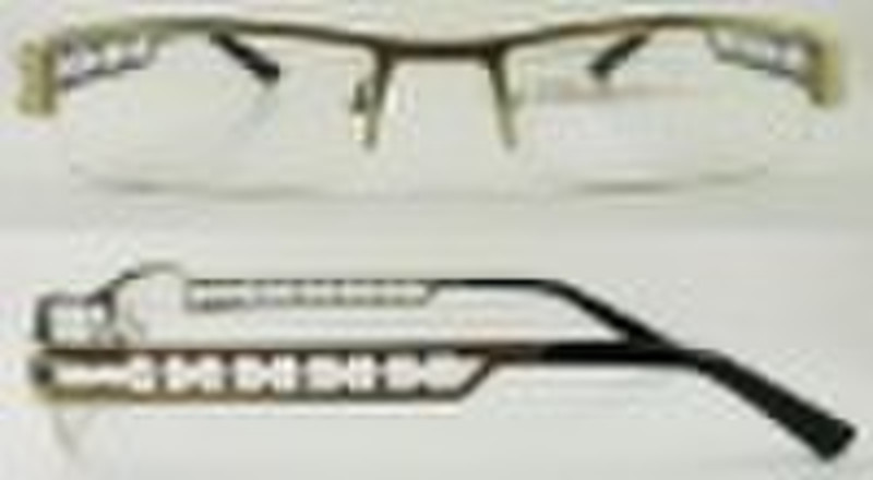 Men half frame glasses