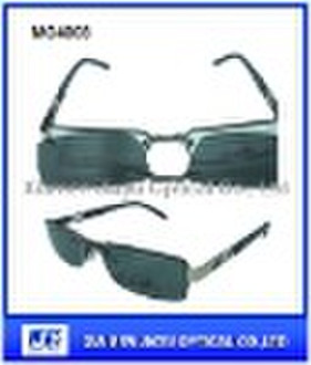 Metal optical frames with polarized clip-on