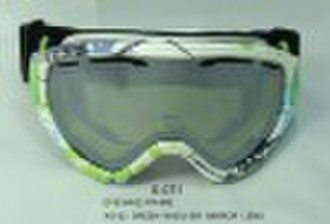 Double layers face foam ski goggles