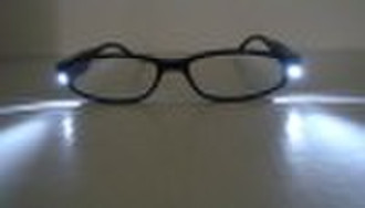 Lighted reading glasses