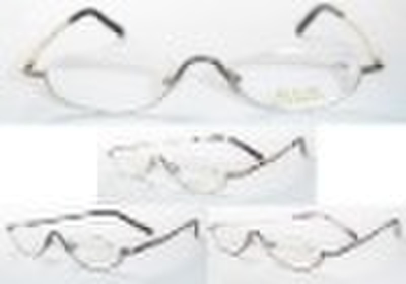 popular metal half rim reading glasses