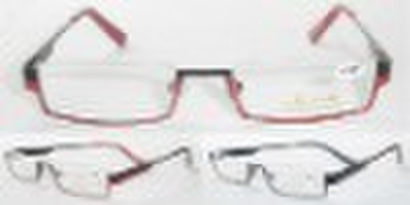 new style metal half rim reading glasses