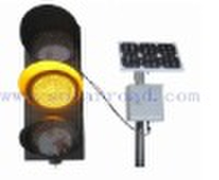 High Brightness 3 Ball Solar Traffic Light