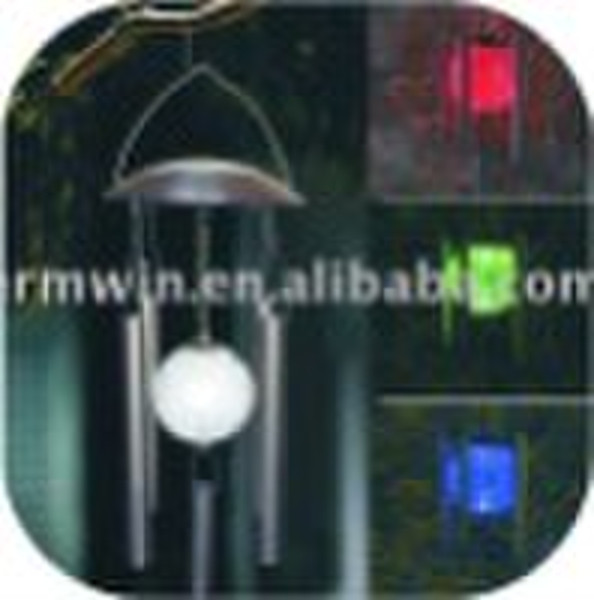 solar windchine light