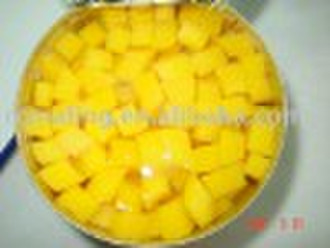 Canned diced yellow peach