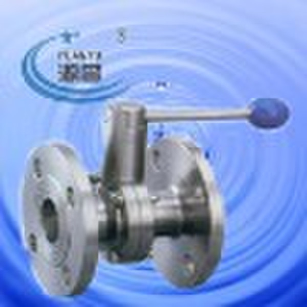 sanitary stainless steel flange butterfly valve