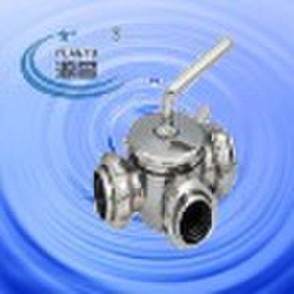 sanitary stainless steel 3 way plug valve