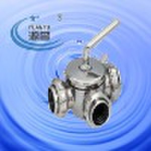 sanitary stainless steel 3 way plug valve