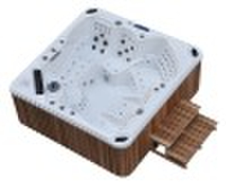 Pop-up TV outdoor hot tub spa