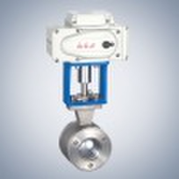 Electric V-ball valve