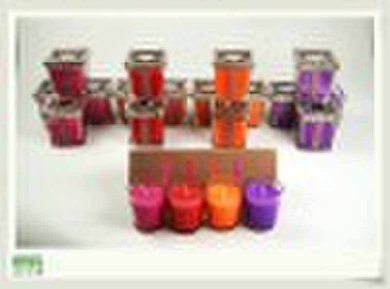 Square Glass Jar Candle