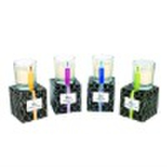 Firelight small glass jar candle