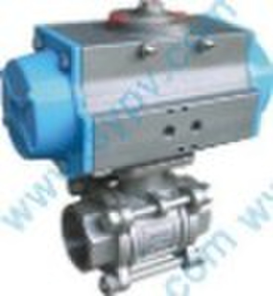 3PC Threaded Pneumatic Ball Valves