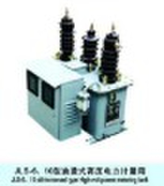 Combined transformer/metering tank