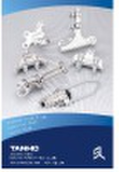 Aluminum strain clamp suspension clamp