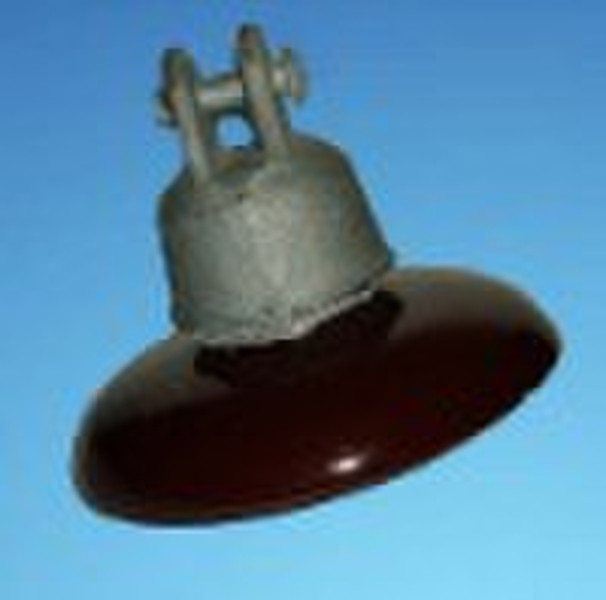 Disc suspension porcelain insulator