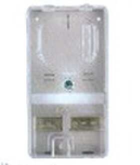 Transparent plastic meter box