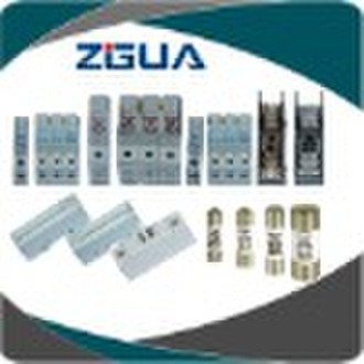 Cylindrical contact cap fuses