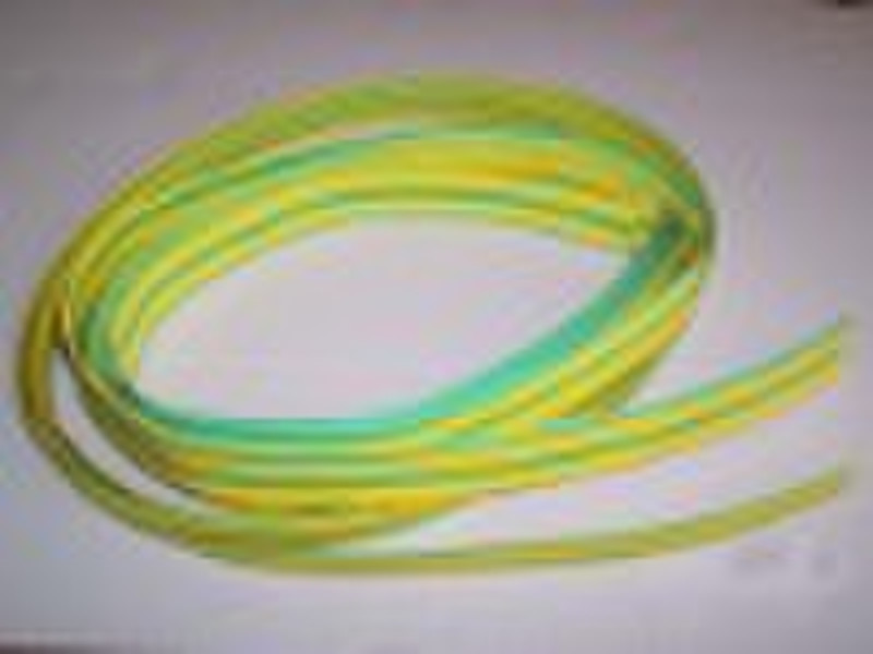 heat shrink yellow&green tubing