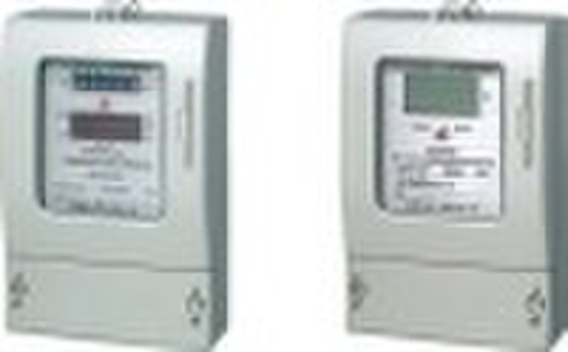 Three phase prepaid energy meter