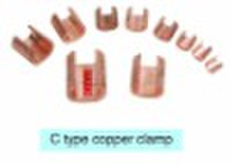 C type copper clamp